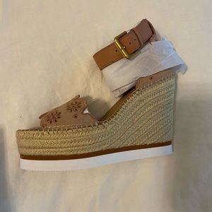 New in box See by Chloe size 38 espadrille wedges